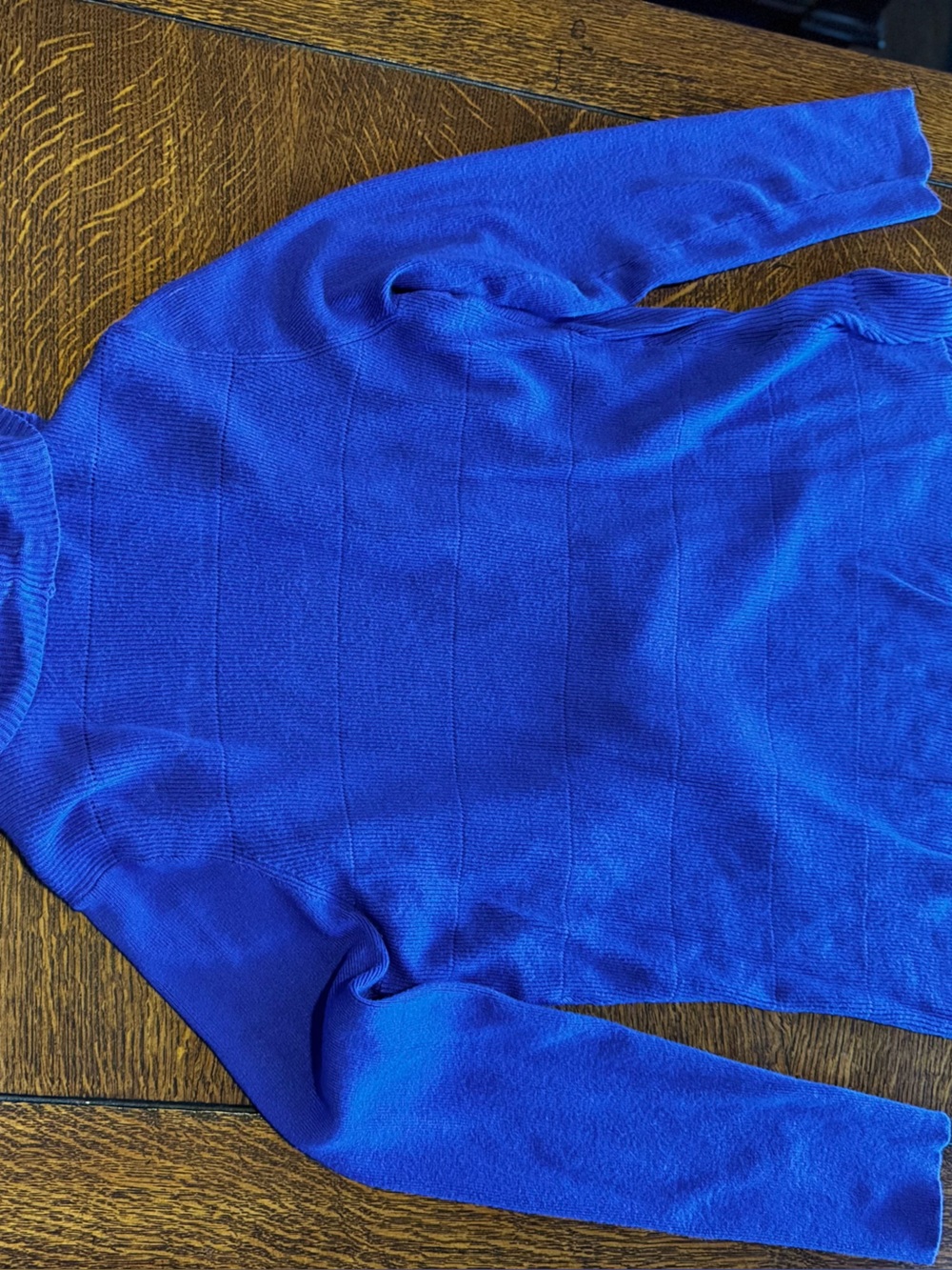 CHICO’S Ruffle Edge Purple Blue Ruffle-Front Open Cardigan Sweater — #LHP - Picture 10 of 16